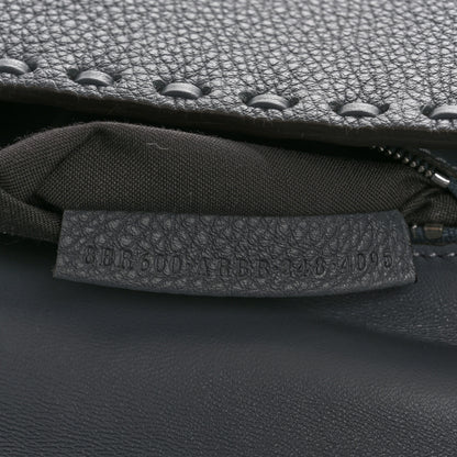 Fendi Cuoio Roma Sellerissima Nappa Sintetica Tape Stitch Mini Baguette Tempesta 7 of 13