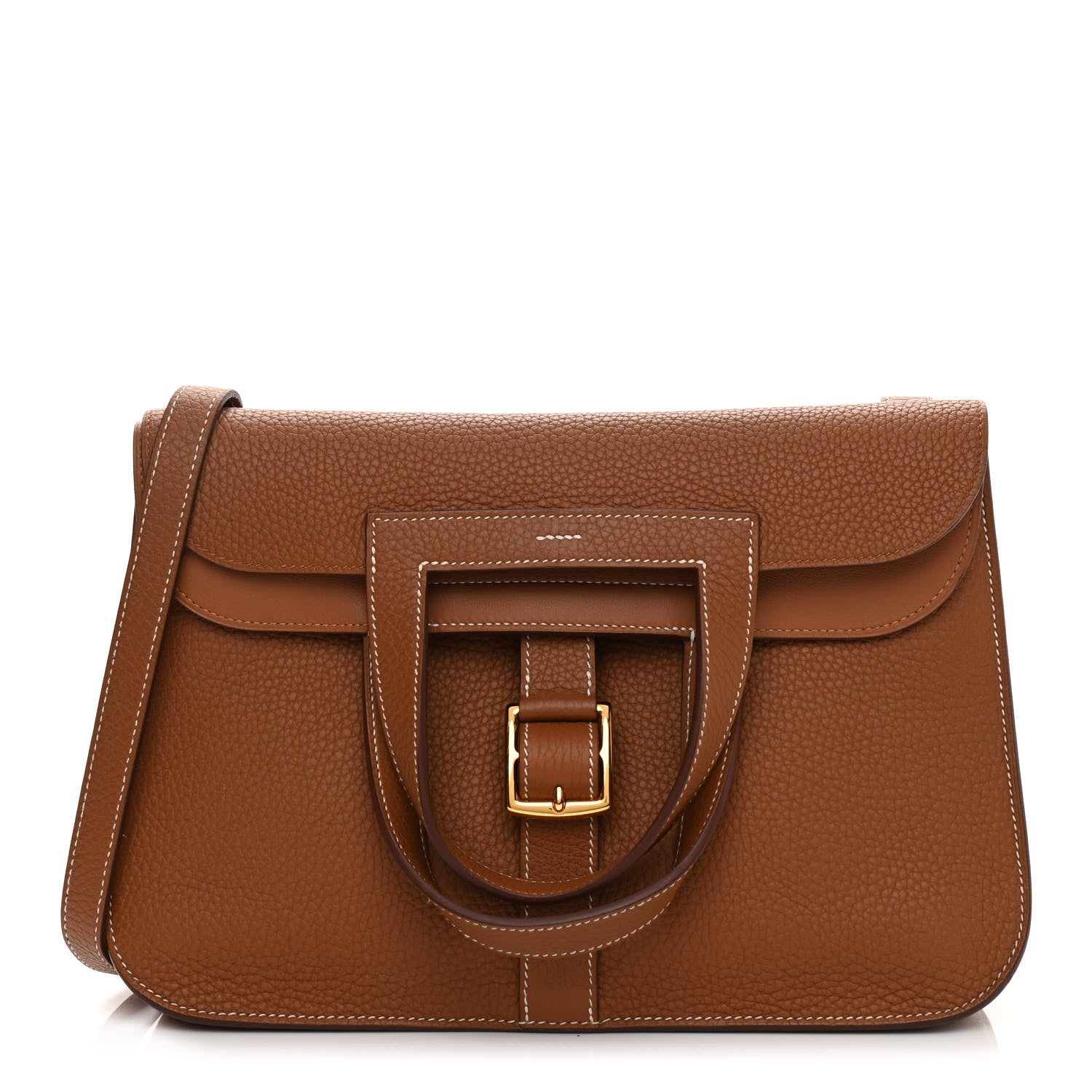 Hermes Taurillon Clemence Halzan 31 Gold 1 of 12