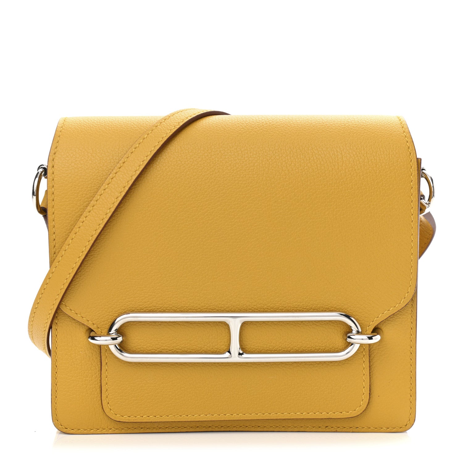 Hermes Evercolor Mini Sac Roulis Jaune Ambre 1 of 11