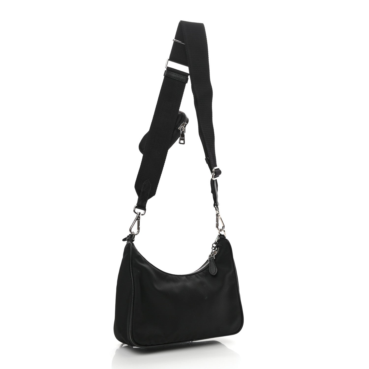 Prada Nylon Re-Edition 2005 Shoulder Bag Black 2 of 8