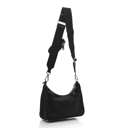 Prada Nylon Re-Edition 2005 Shoulder Bag Black 2 of 8