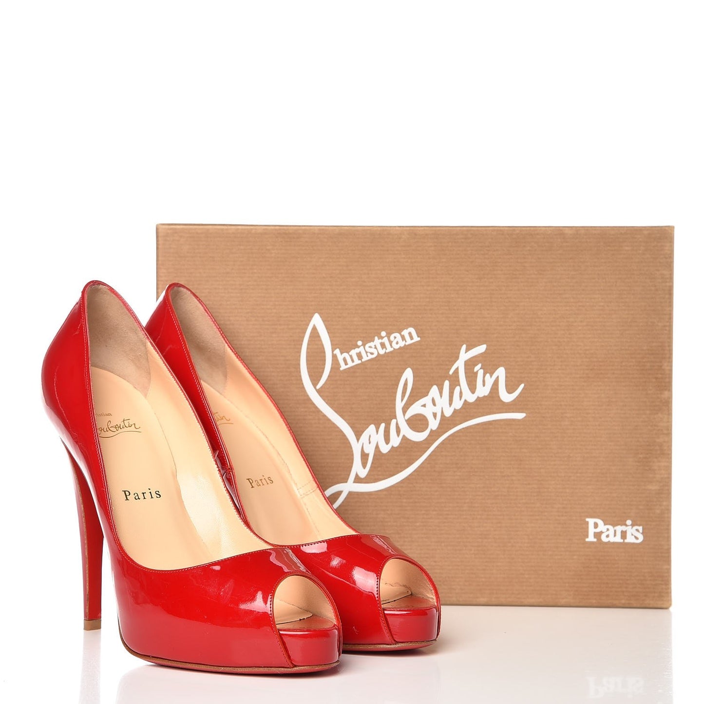 Patent Very Prive 120 Pumps 39 Red