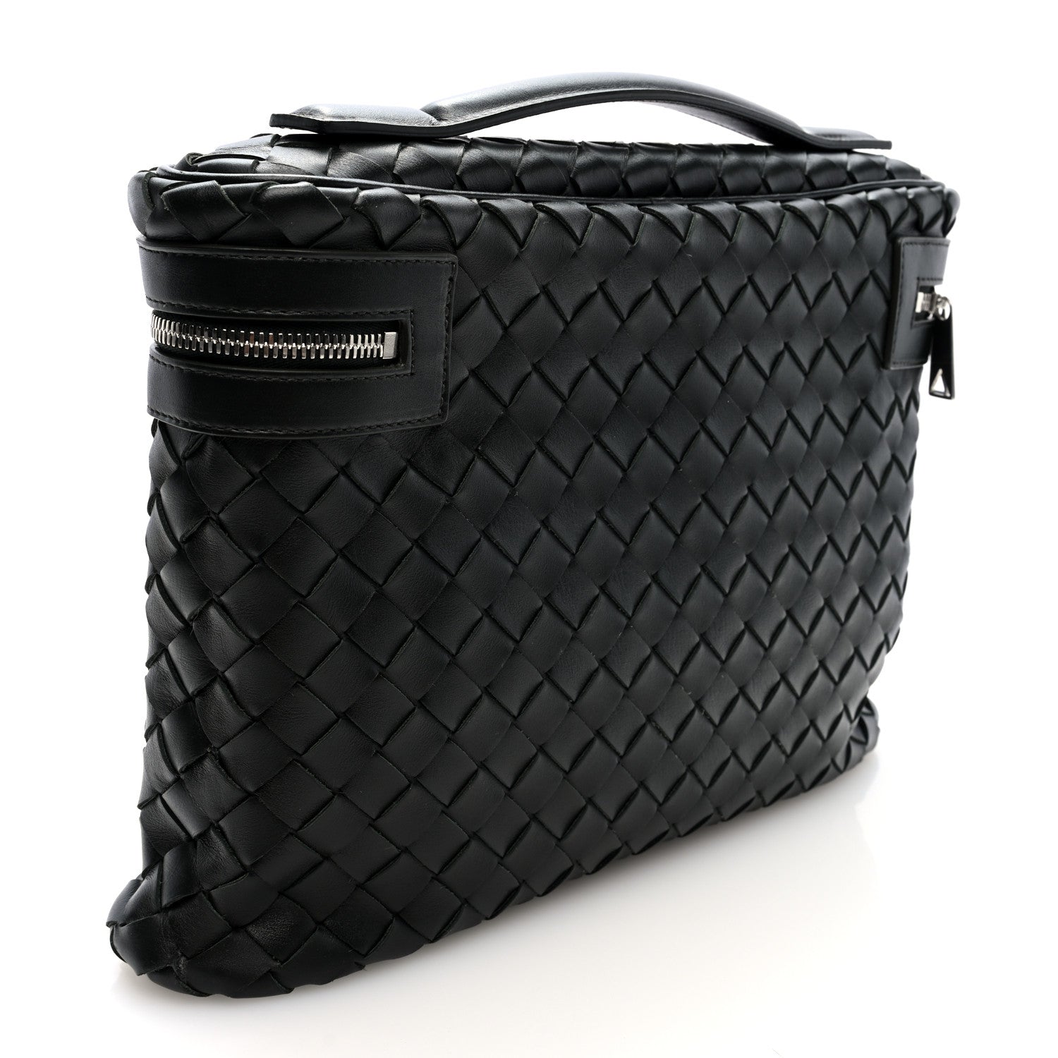 Bottega Veneta Calfskin Intrecciato Document Holder Black 4 of 7