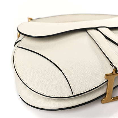 Christian Dior Grained Calfskin Saddle Bag White 8 of 11