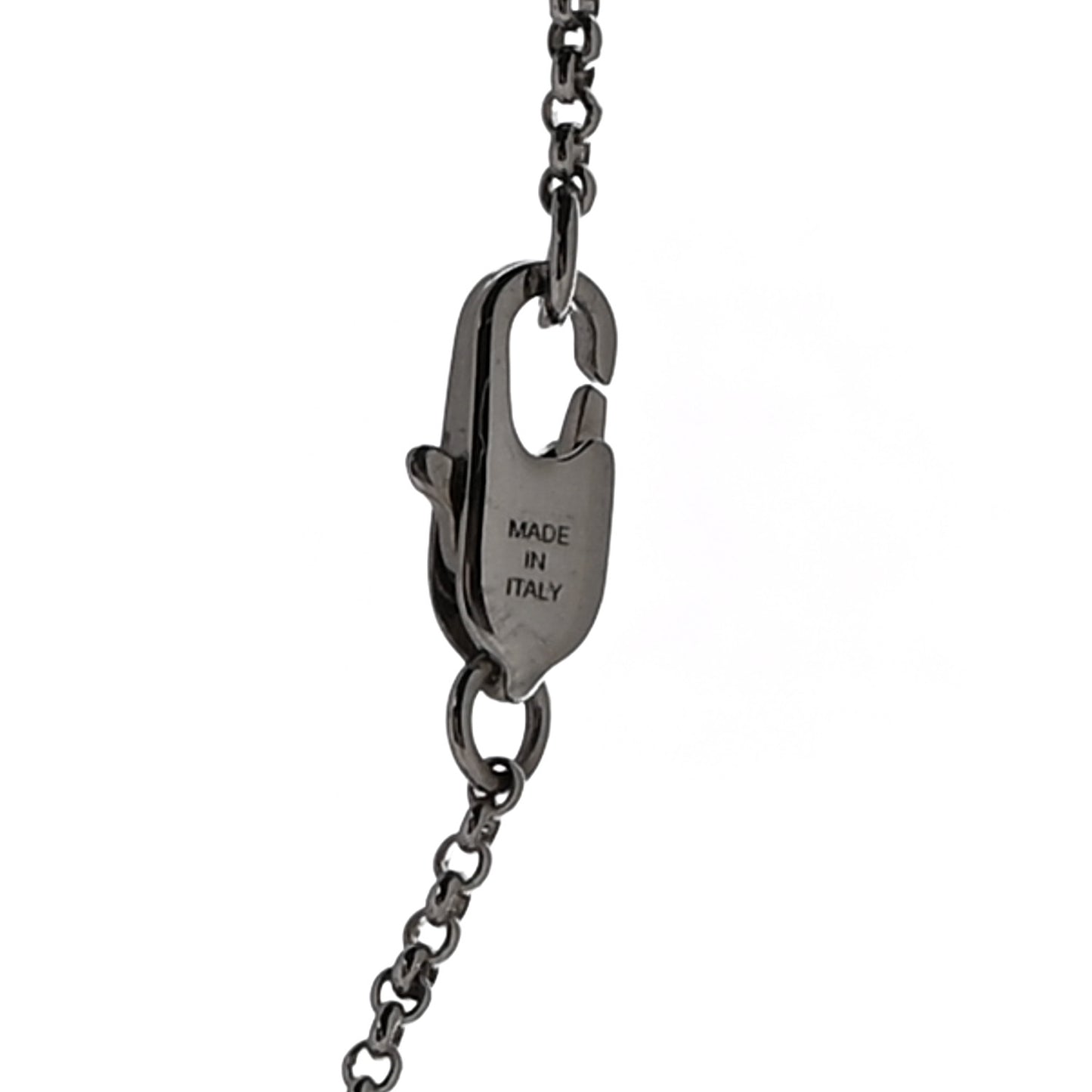 Metal Pearl FF Bracelet M Silver Black