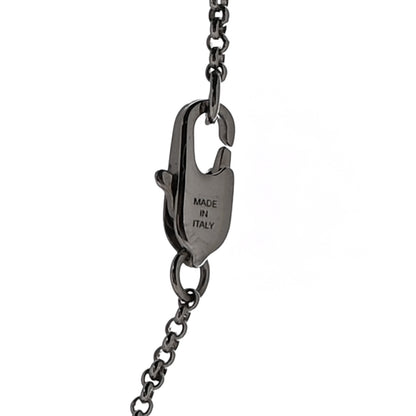 Fendi Metal Pearl FF Bracelet M Silver Black 5 of 6