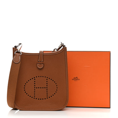 Hermes Taurillon Clemence Evelyne TPM Gold 11 of 11