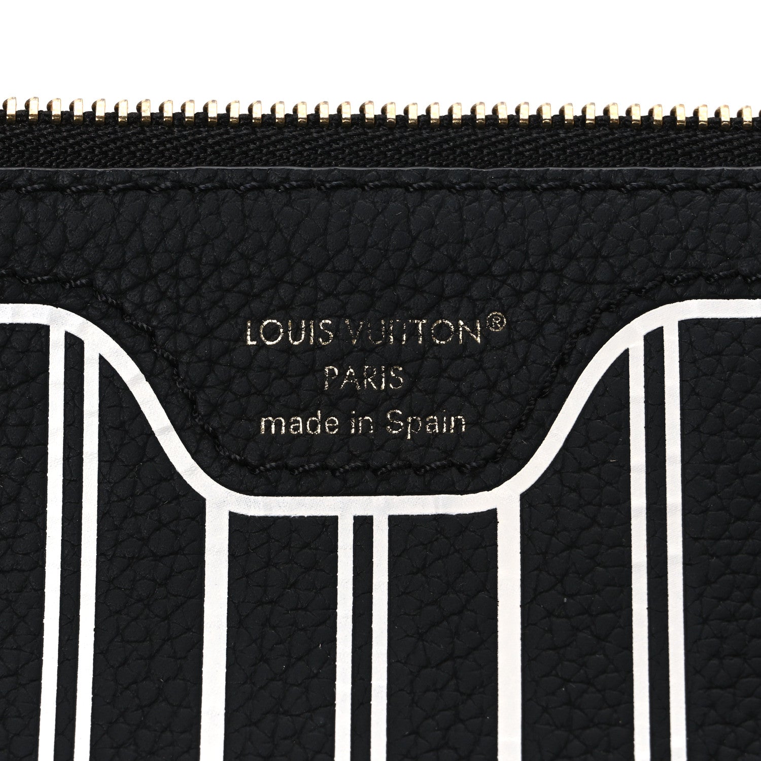 Louis Vuitton Calfskin Neverfull Inside Out MM Pochette Black 6 of 6