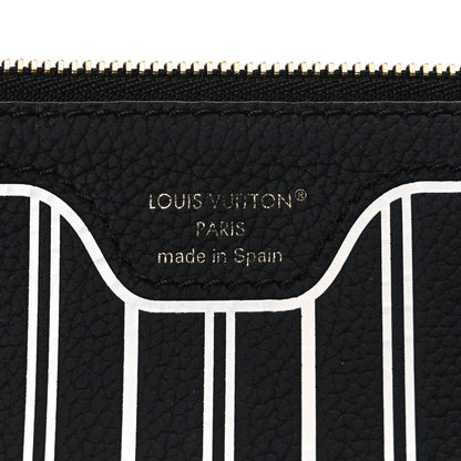 Louis Vuitton Calfskin Neverfull Inside Out MM Pochette Black 6 of 6