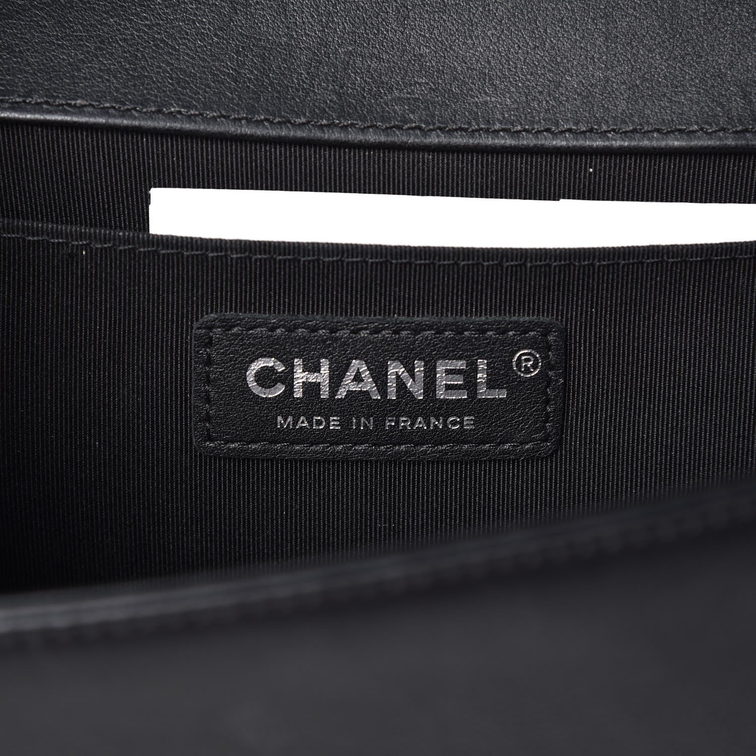 Chanel Calfskin Chevron Quilted Medium Boy Flap Black 6 of 10