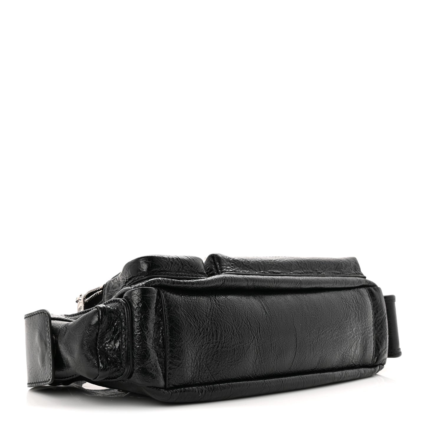 Agneau Arena Superbusy XS Sling Zip Shoulder Bag Black Black