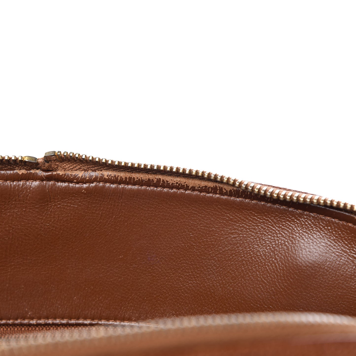 Caviar Large CC Shoulder Bag Brown
