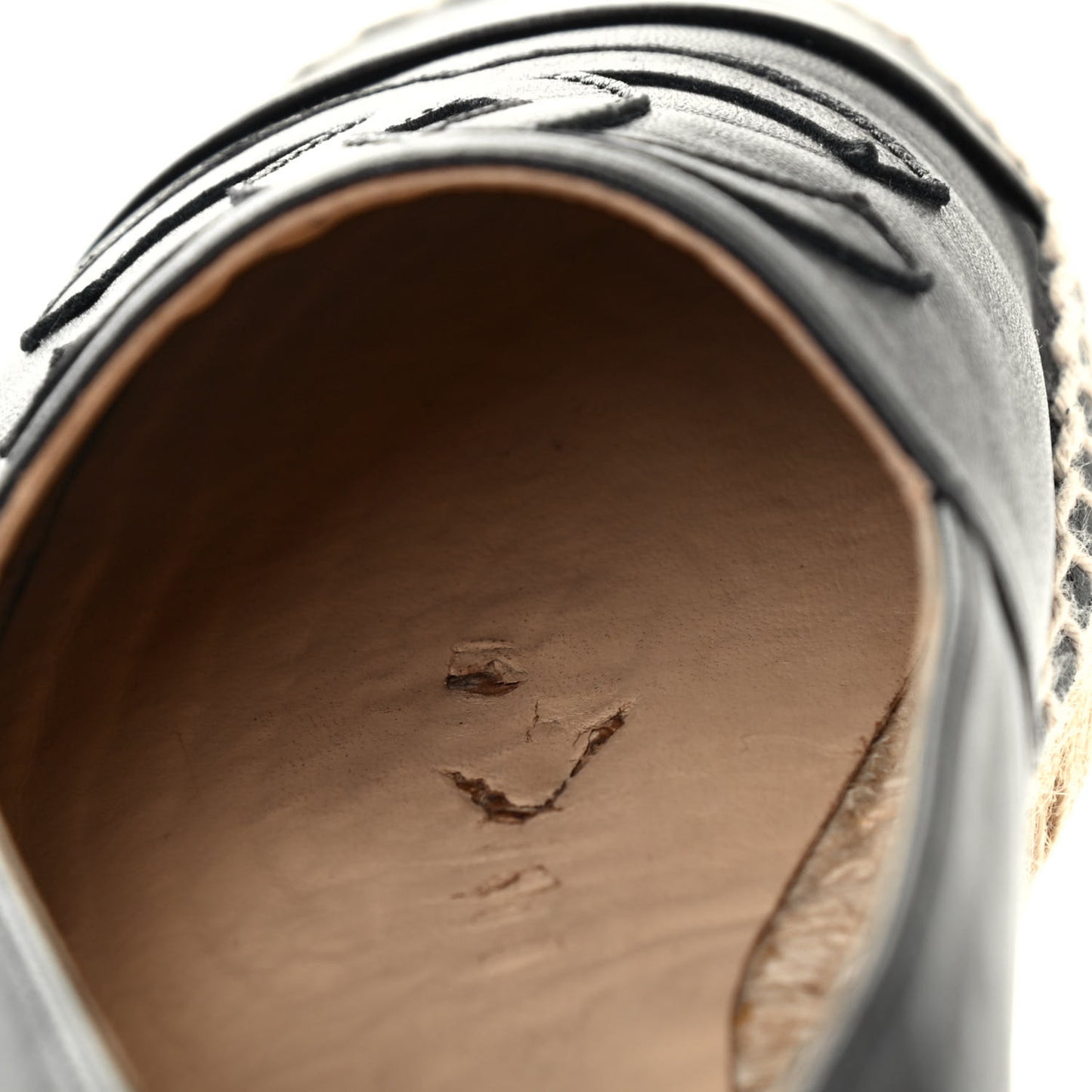 Lambskin CC Espadrilles 40 Black