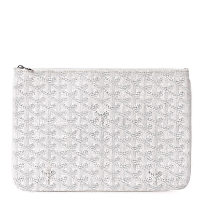 Goyard Goyardine Senat Pochette MM White 1 of 7