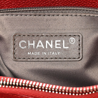 Chanel Caviar Quilted Grand Shopping Tote GST Red 6 of 10