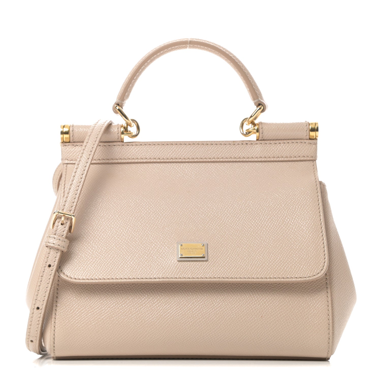 Dolce & Gabbana Dauphine Small Miss Sicily Satchel Rosa Carne 1 of 11