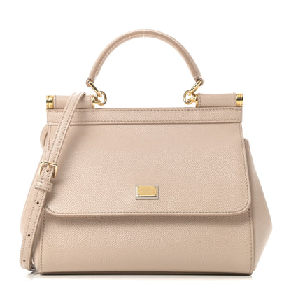 Dolce & Gabbana Dauphine Small Miss Sicily Satchel Rosa Carne 1 of 11