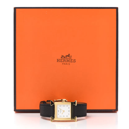 Hermes Stainless Steel Epsom 21mm Heure H Hour Quartz Watch Noir 5 of 5