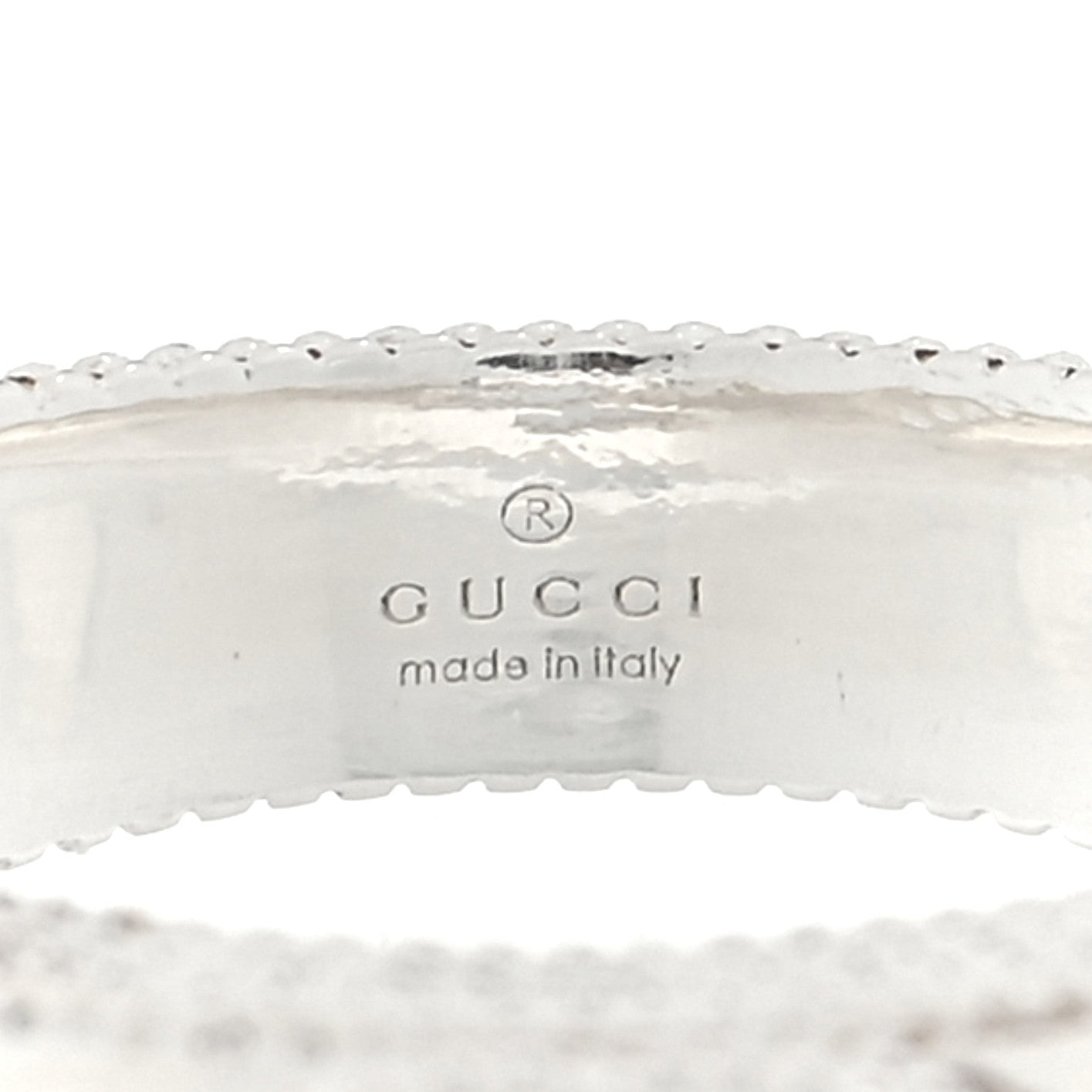 Gucci Sterling Silver GG Ring 54 6.75 4 of 4