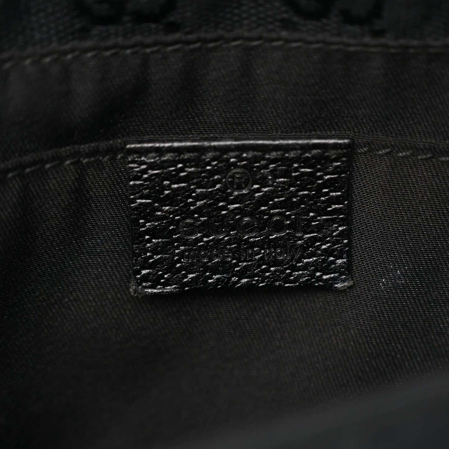 Monogram Web Belt Pouch Bag Black