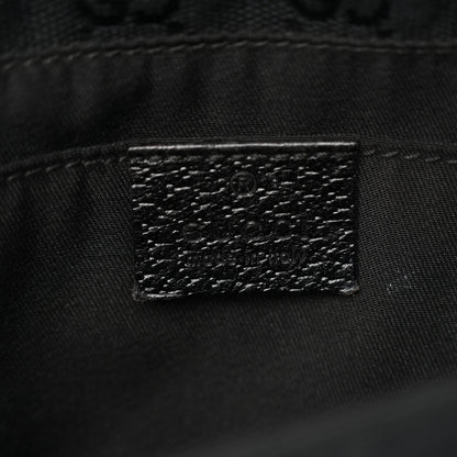 Gucci Monogram Web Belt Pouch Bag Black 7 of 14