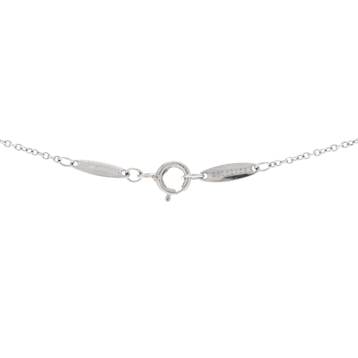 Platinum Diamond .33ct Elsa Peretti Diamonds by the Yard Pendant Necklace