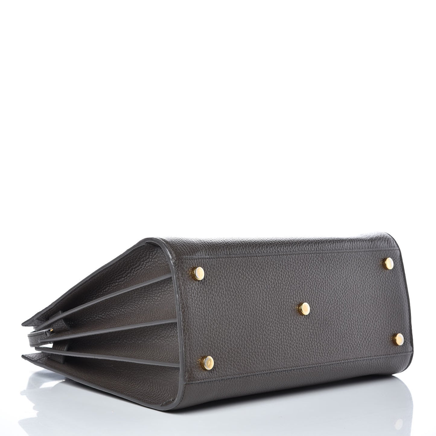 Grained Calfskin Small Sac De Jour Dark Anthracite