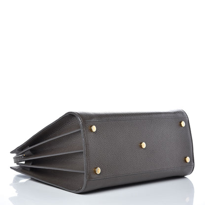 Saint Laurent Grained Calfskin Small Sac De Jour Dark Anthracite 4 of 13