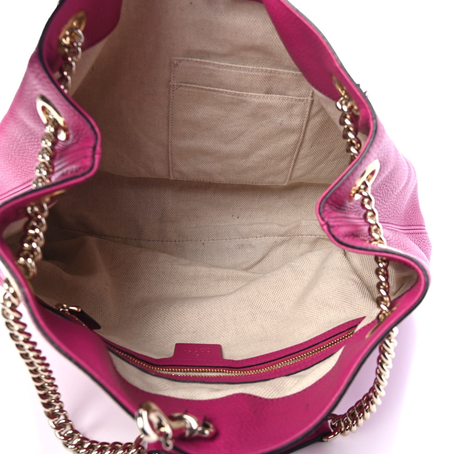 Cellarius Calfskin Medium Soho Chain Shoulder Bag Bright Bouganville