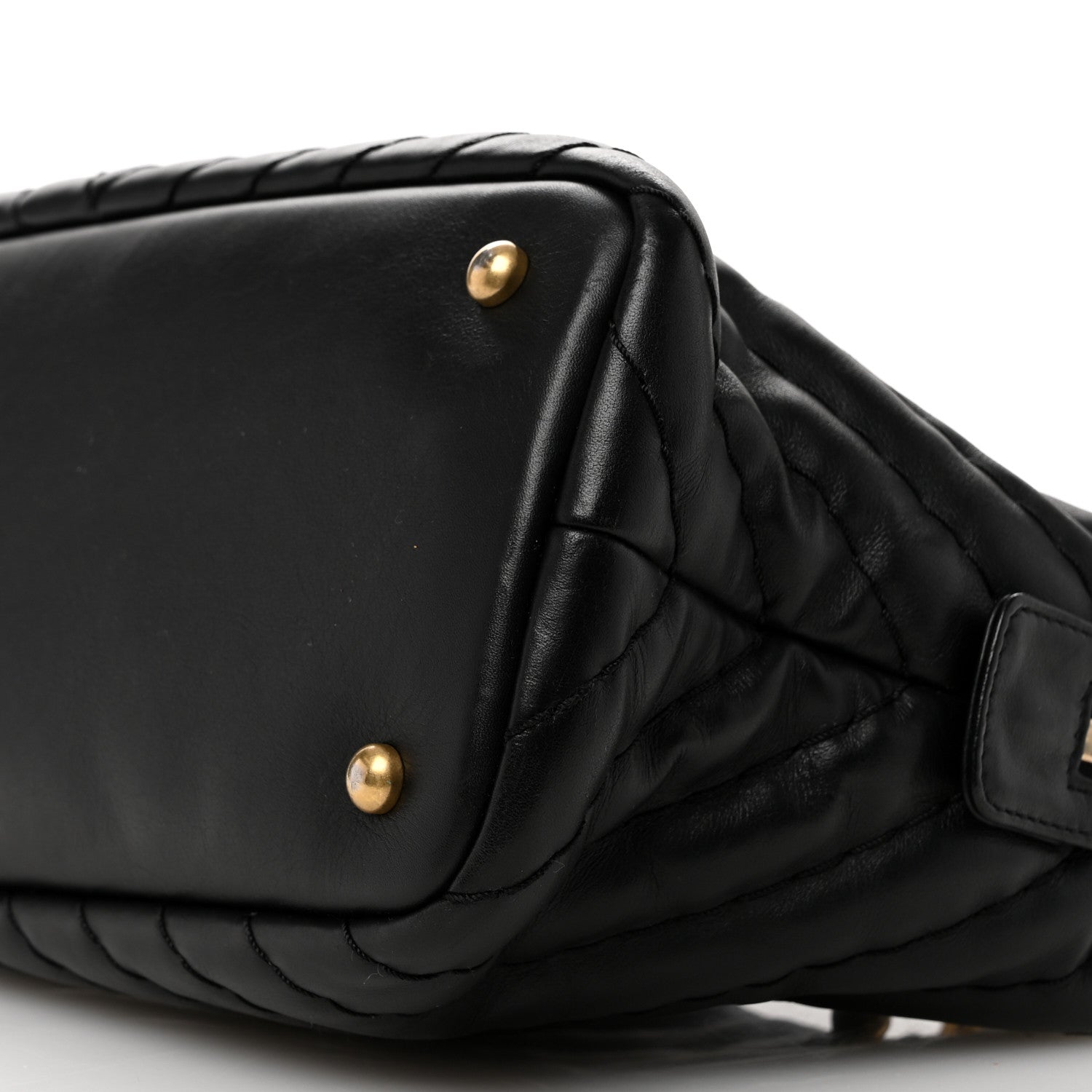 Chanel Calfskin Chevron Quilted Surpique Tote Black 10 of 10