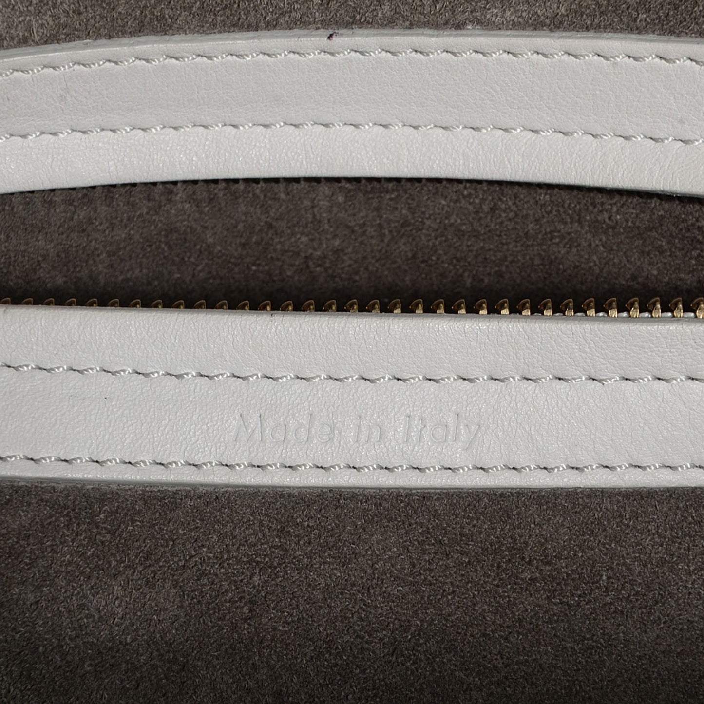 Supple Calfskin Medium Phantom Luggage White