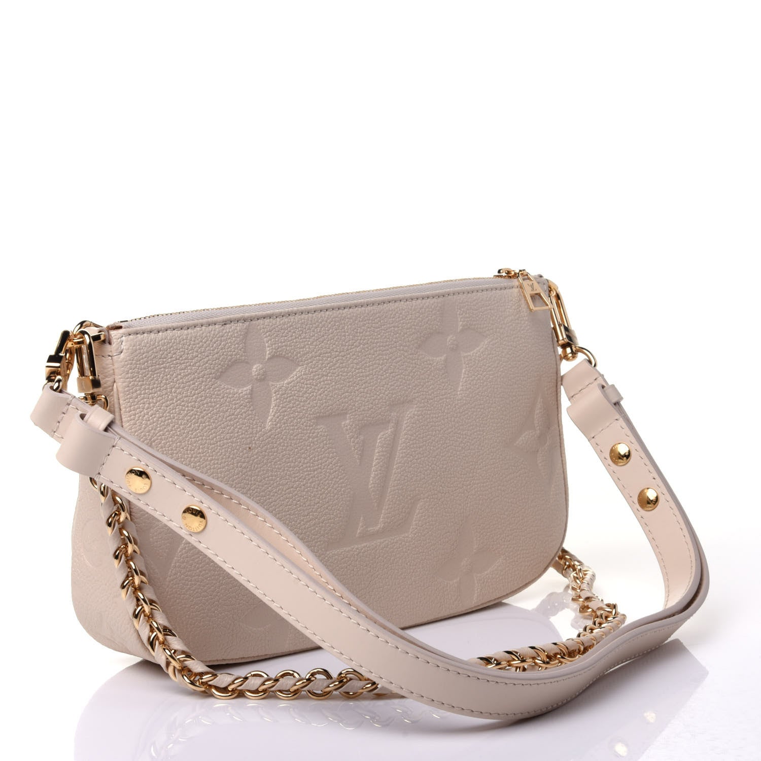 Louis Vuitton Empreinte Monogram Giant Multi Pochette Accessories Cream 3 of 4