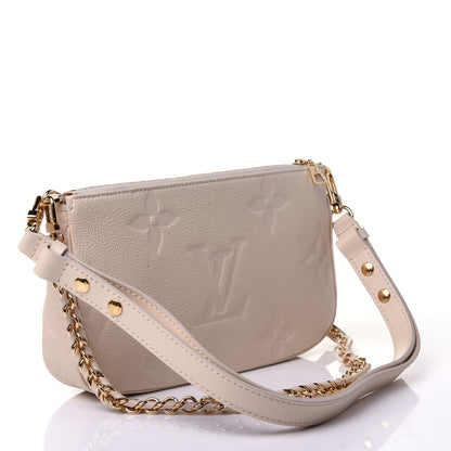Louis Vuitton Empreinte Monogram Giant Multi Pochette Accessories Cream 3 of 4