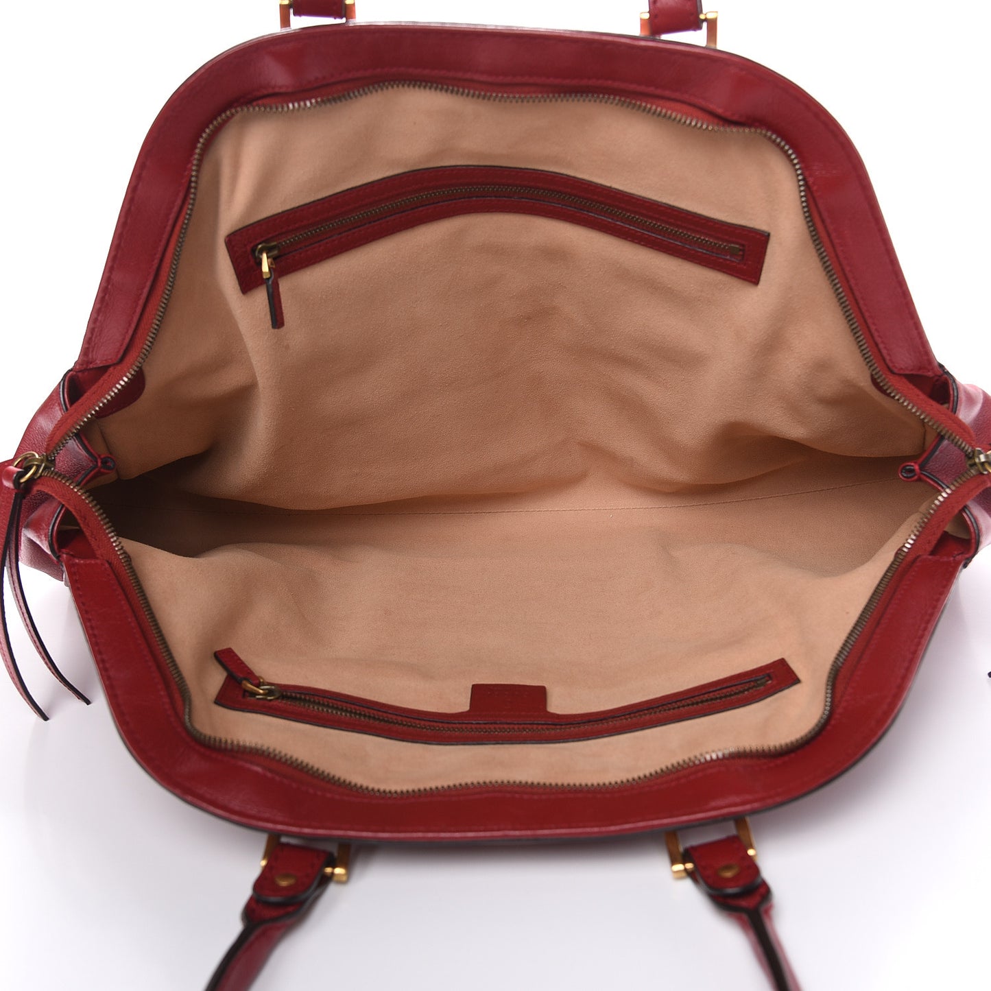 Calfskin Large Re(Belle) Top Handle Bag Red