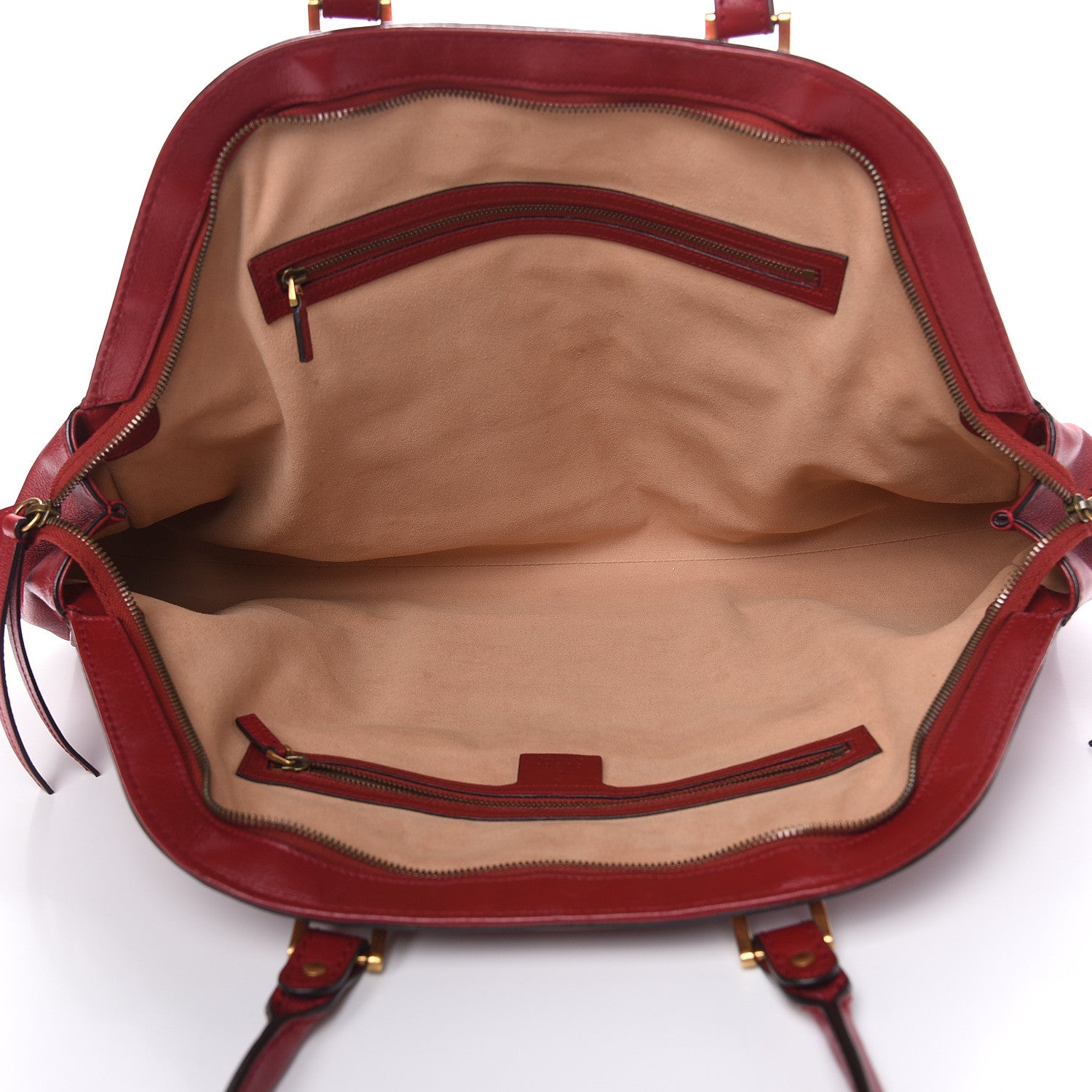 Gucci Calfskin Large Re(Belle) Top Handle Bag Red 5 of 14
