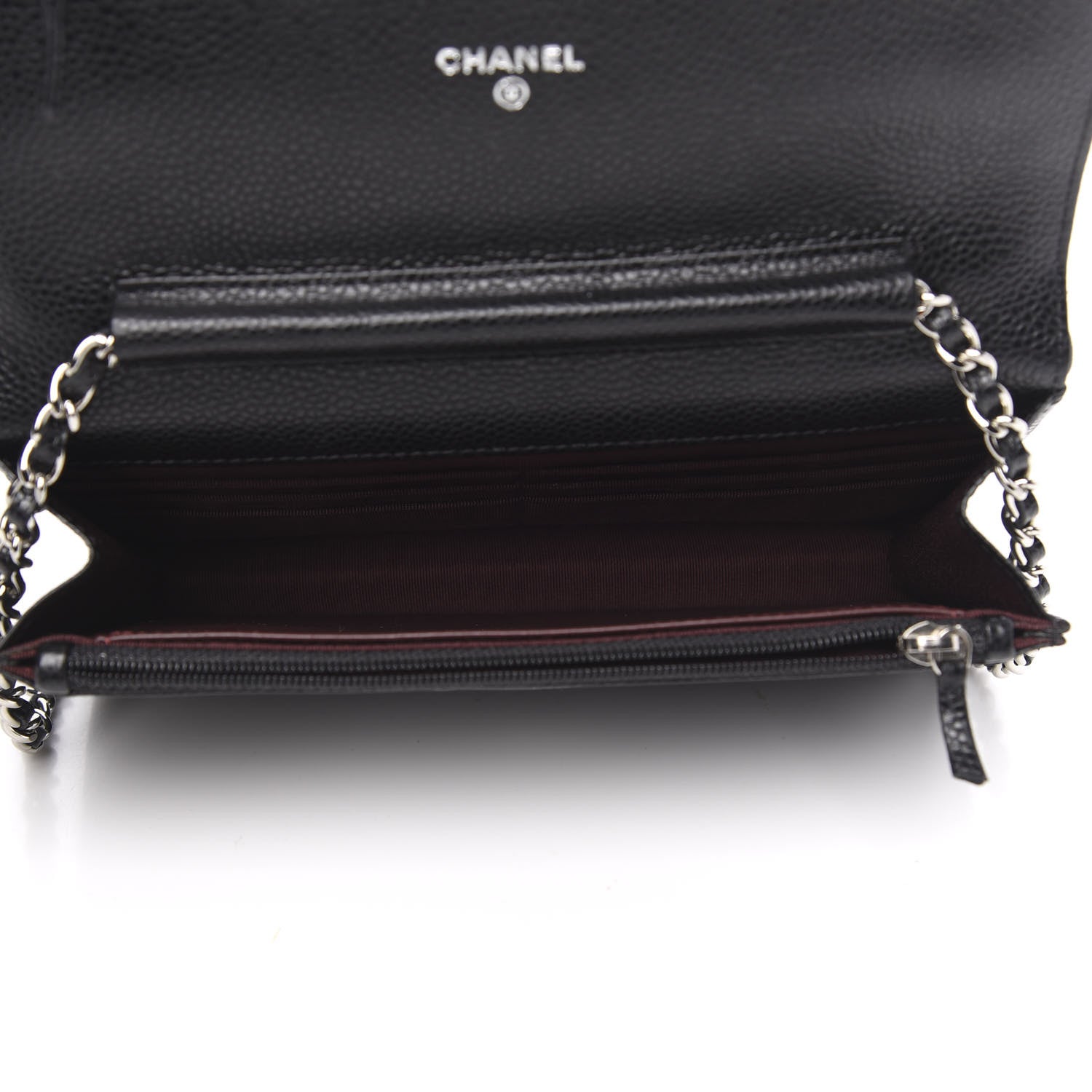 Chanel Caviar Quilted Wallet On Chain WOC Black 5 of 11