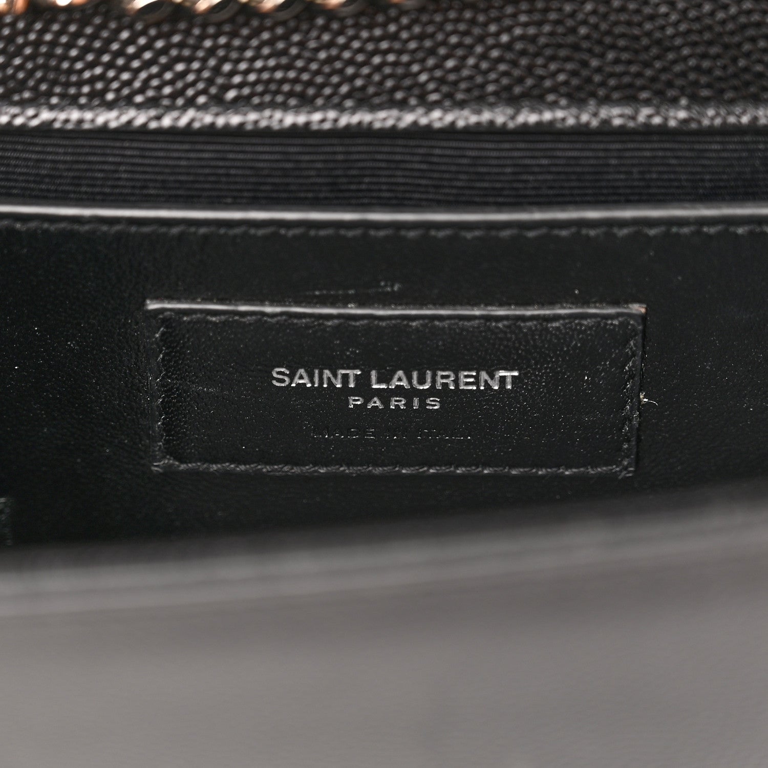 Saint Laurent Grain De Poudre Small Monogram Kate Satchel Black 7 of 13