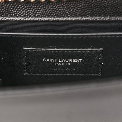 Saint Laurent Grain De Poudre Small Monogram Kate Satchel Black 7 of 13