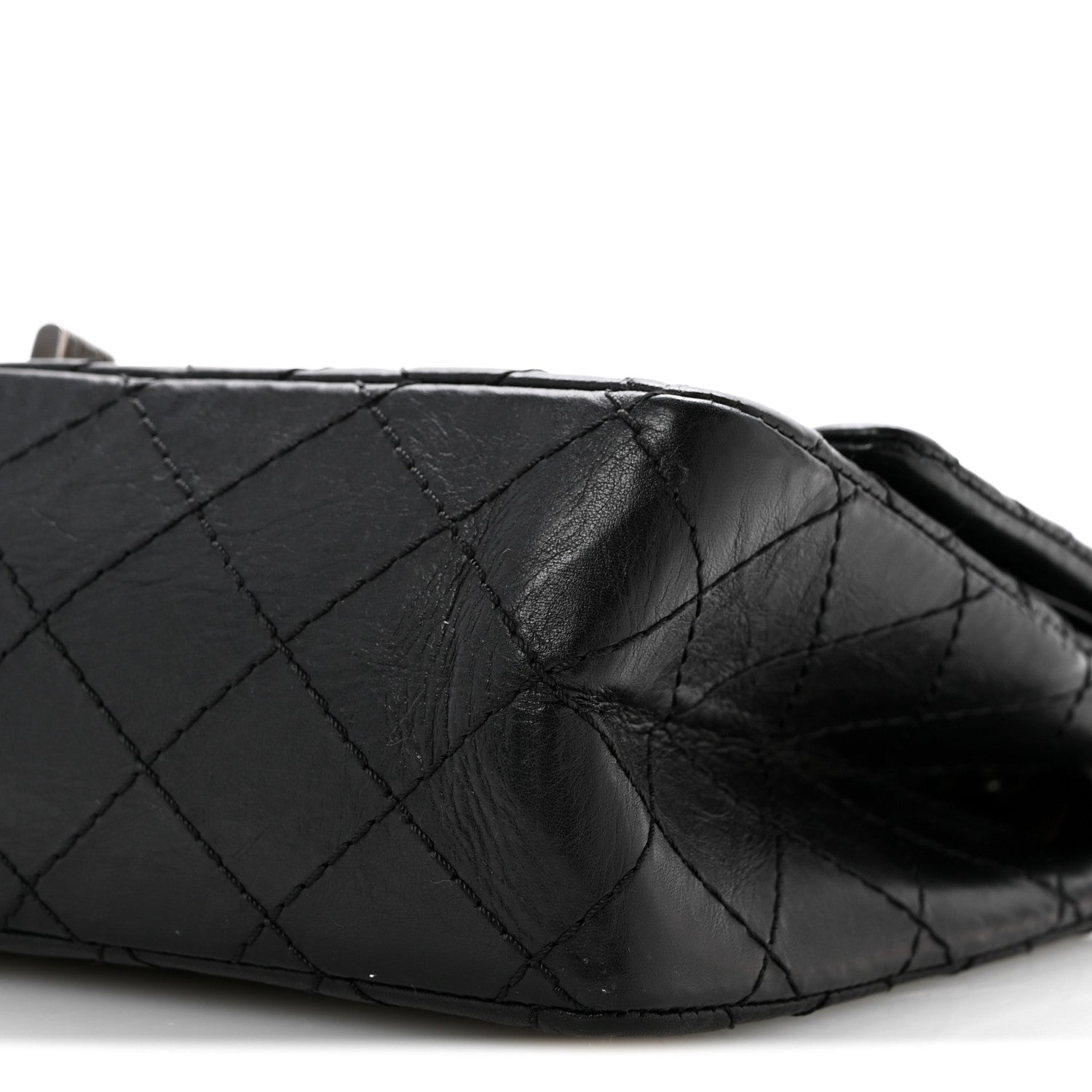 Chanel Aged Calfskin Quilted 2.55 Reissue 225 Flap Black 10 of 13