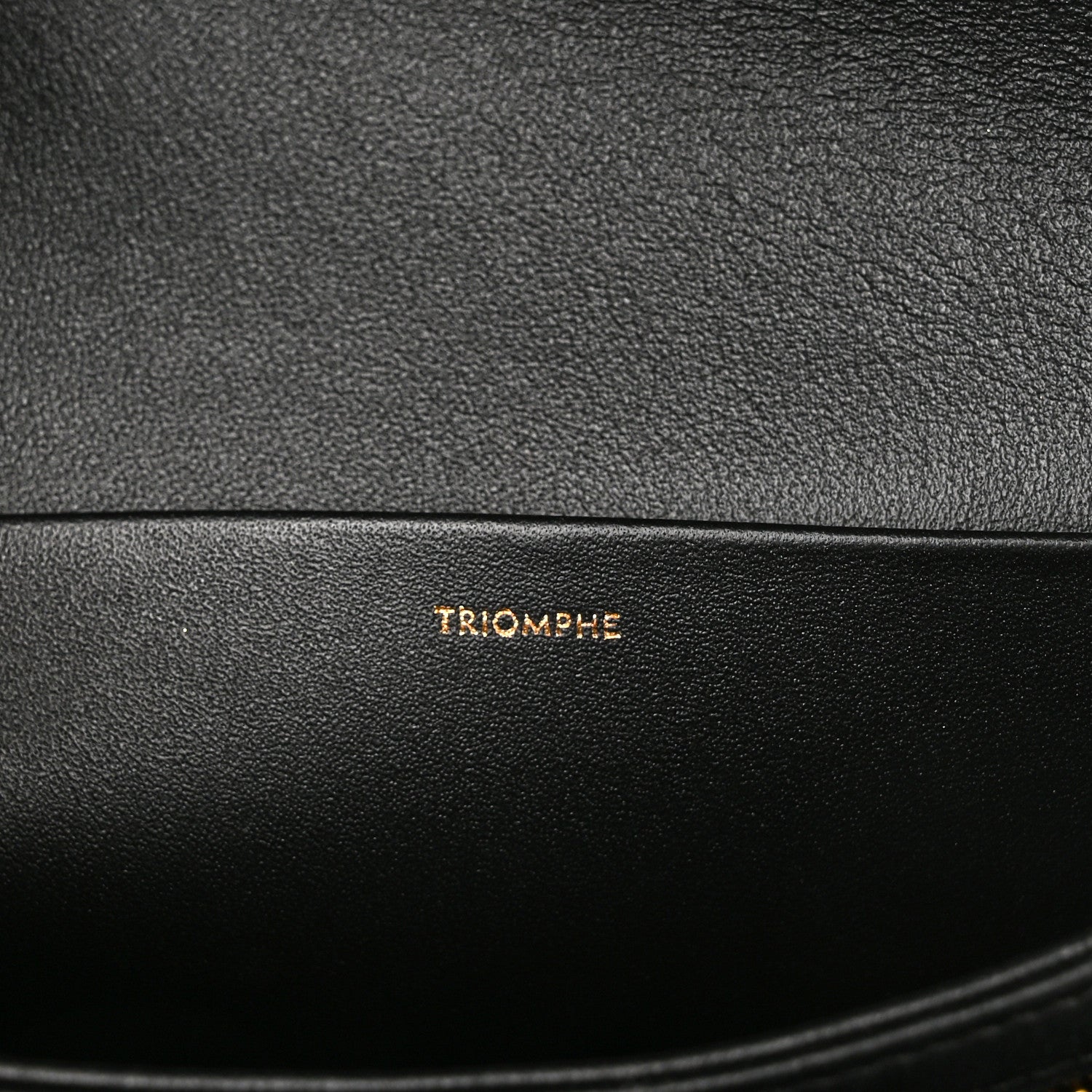 Celine Shiny Calfskin Medium Triomphe Black 7 of 11