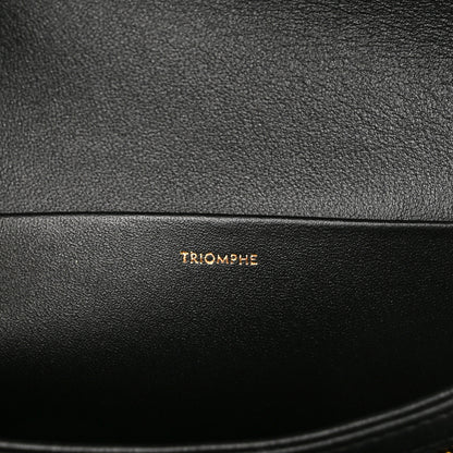 Celine Shiny Calfskin Medium Triomphe Black 7 of 11