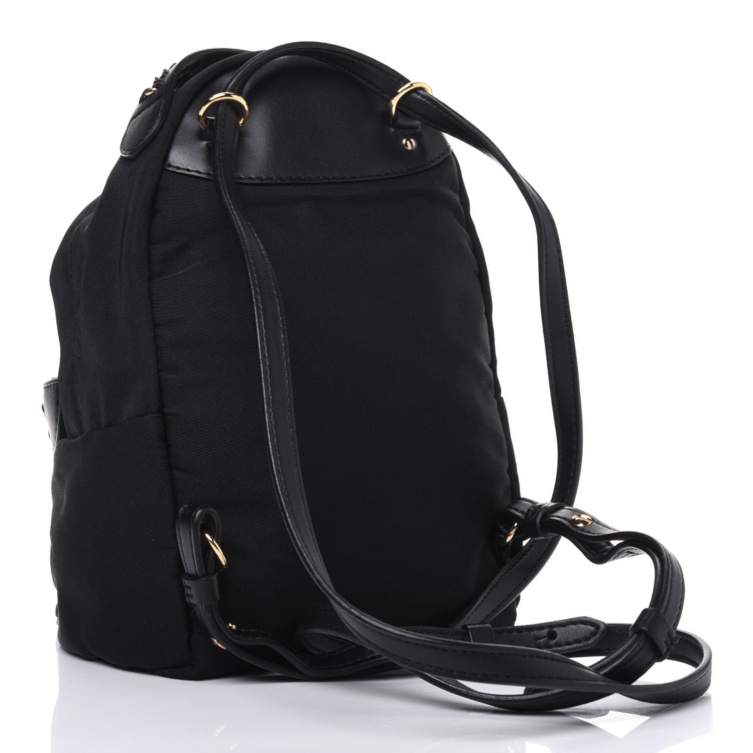Stella McCartney Nylon Eco Alter Nappa Mini Falabella GO Backpack Black 2 of 16