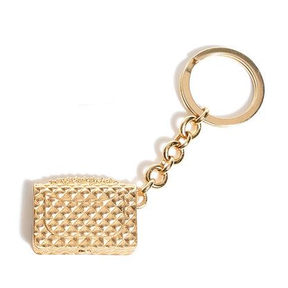 Chanel Quilted Flap Keychain Gold 3 of 5