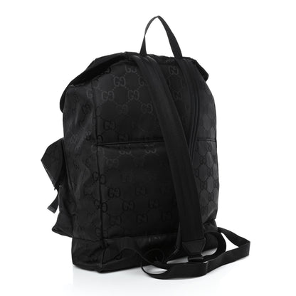 Gucci Econyl Nylon Monogram Off The Grid Utility Pocket Backpack Black 2 of 4