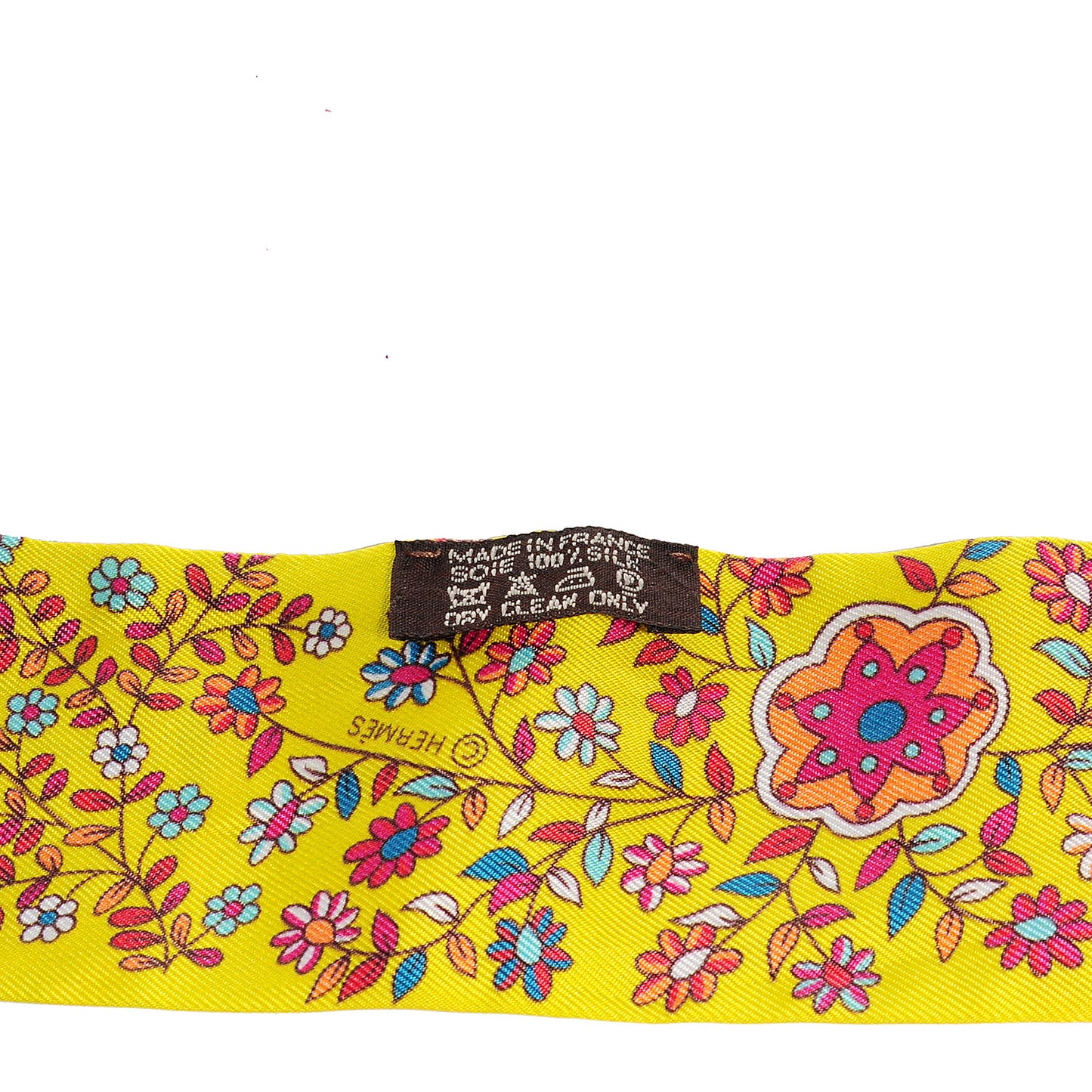 Silk L'Arbre De Vie Twilly Jaune Fluo Canard Rose