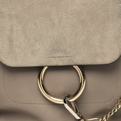 Chloe Suede Calfskin Medium Faye Backpack Motty Grey 7 of 10