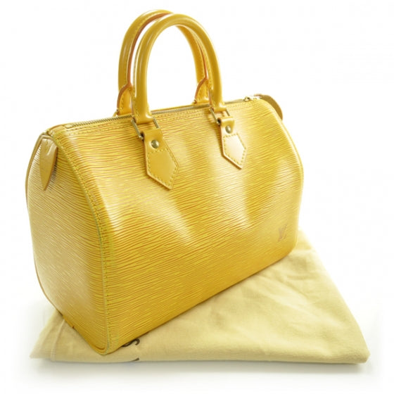Louis Vuitton Epi Speedy 25 Yellow 3 of 10