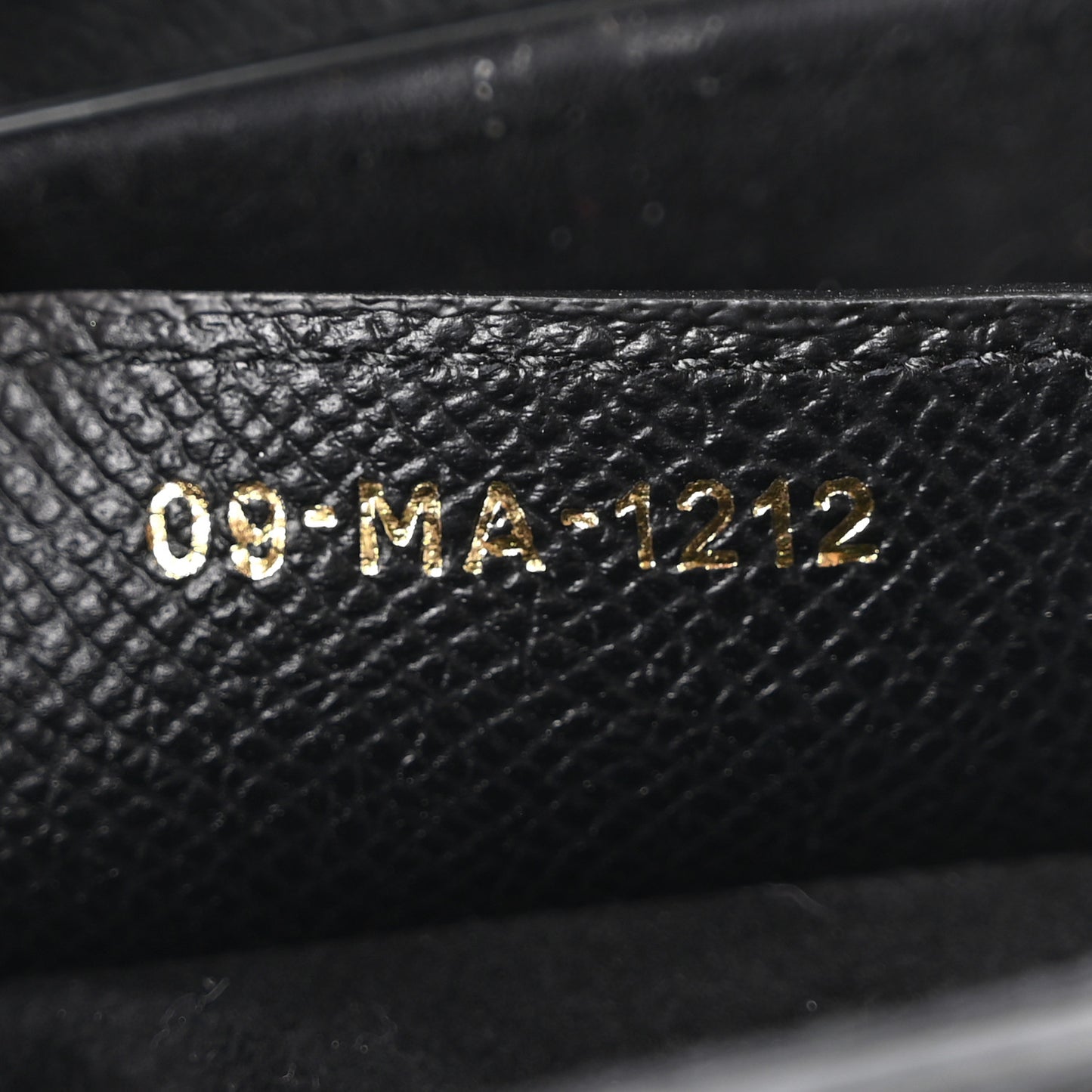 Grained Calfskin Saddle Bag With Strap Black