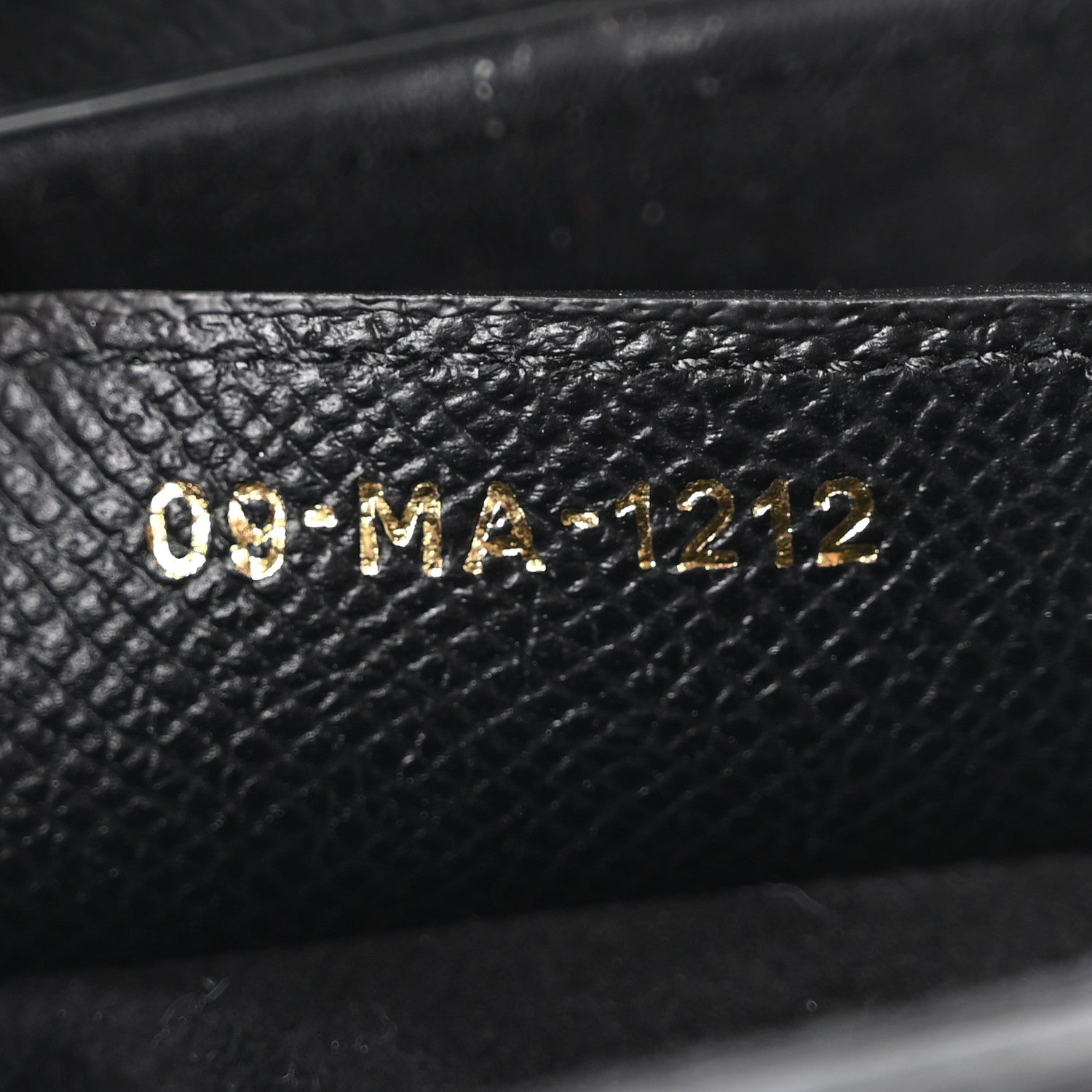 Christian Dior Grained Calfskin Saddle Bag With Strap Black 7 of 11
