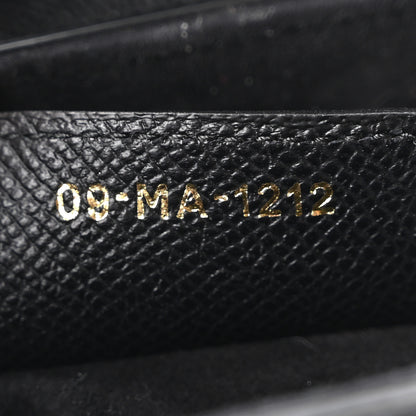 Christian Dior Grained Calfskin Saddle Bag With Strap Black 7 of 11